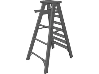 Step Ladder 3D Model