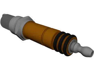 Bosch Spark Plug 3D Model