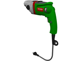 Power Drill Metabo SBE 1010 Plus 3D Model