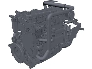 Caterpillar C9 Engine 3D Model