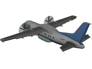 Antonov An-140 3D Model
