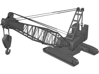 Crawler Crane 3D Model