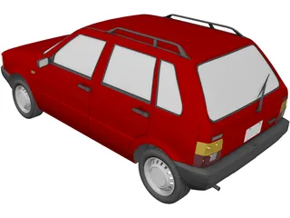 Fiat Uno 3D Model