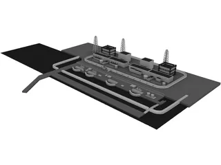 Fukushima Atomic Reactor 3D Model