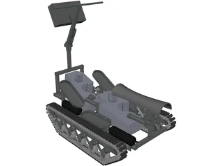 Personal Tracked Vehicle 3D Model