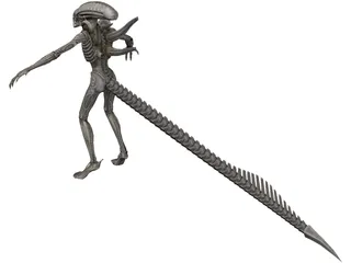 Alien Warrior 3D Model