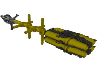 Promethian Space Craft 3D Model