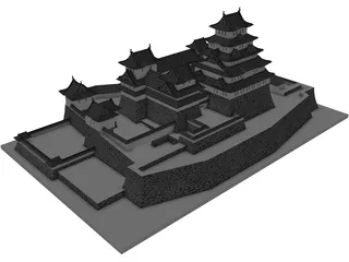 Japanese Castle 3D Model