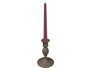 Candle 3D Model