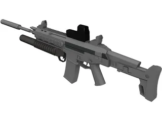 ACR SV with Granade Launcher 3D Model