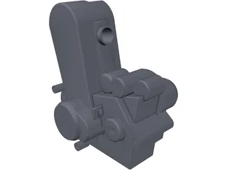 KTM 525 Engine 3D Model