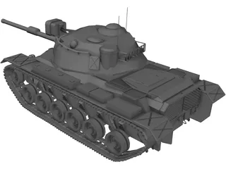 M48A5 Patton 3D Model