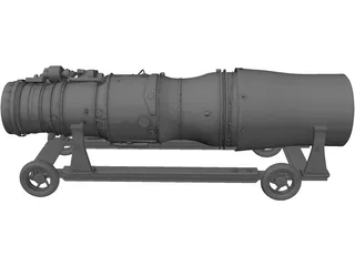 Jet Engine 3D Model