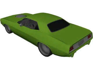 Plymouth Barracuda Lowered 3D Model