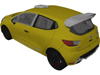 Renault Clio RS Cup (2014) 3D Model