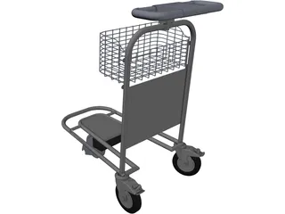 Airport Trolley 3D Model