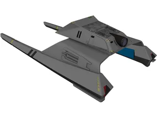 Star Trek Vulcan Shuttle Surak 3D Model