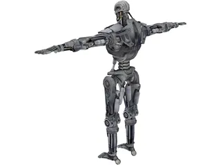 T-600 Terminator Robot 3D Model