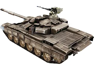 T-90 Russian Tank 3D Model