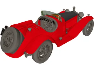 Alfa Romeo 2300 Touring (1932) 3D Model