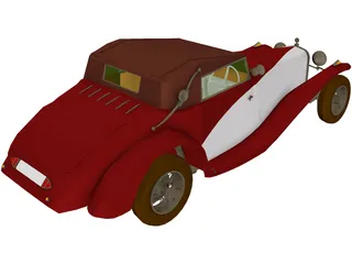 Delage D.8 SS (1931) 3D Model