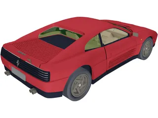 Ferrari 348 TB (1989) 3D Model