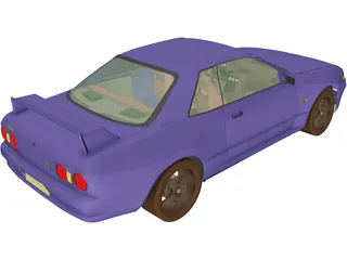 Nissan Skyline GTR (1995) 3D Model