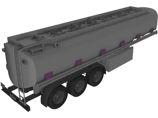Trailer Tank 3D Model