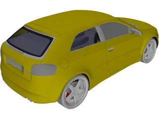 Audi A3 (2004) 3D Model