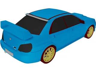 Subaru Impreza WRX STi (2006) 3D Model