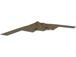 B-2 Northtrop Stealth 3D Model