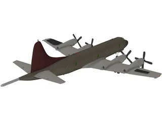 Lockheed P-3C Orion 3D Model