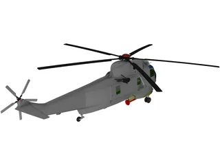 Sikorsky SH-3H Sea King Navy 3D Model