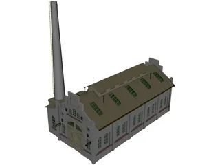 Train Repair Station 3D Model