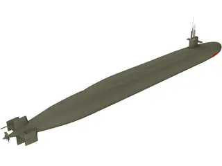 USS Ohio 3D Model