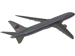 Boeing 787 American Airlines 3D Model