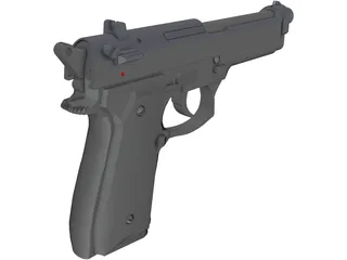 Beretta M9FS 3D Model