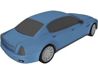 Maserati Quattroporte (2004) 3D Model