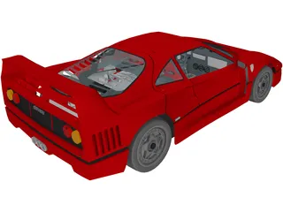 Ferrari F40 (1987) 3D Model