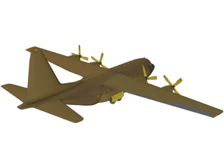 Lockheed C-130 Hercules 3D Model