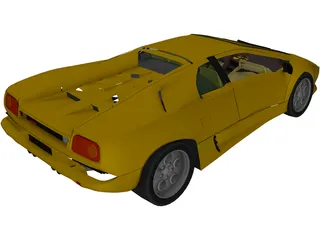 Lamborghini Diablo (1990) 3D Model