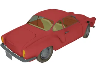 Volkswagen Karmann Ghia (1968) 3D Model