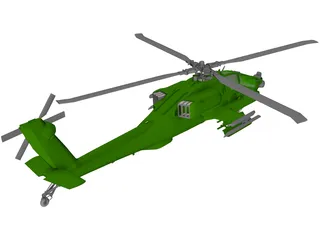 Boeing AH-64 Apache 3D Model