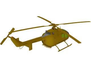 MBB BO 105 3D Model