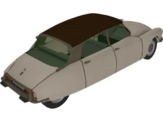 Citroen DS19 (1966) 3D Model