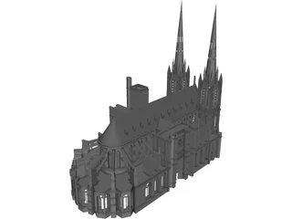 Cathedral Clermont 3D Model