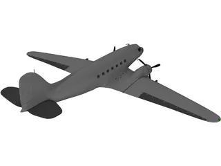 Douglas DC-3 3D Model