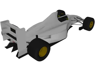 F1 Jordan 191 3D Model