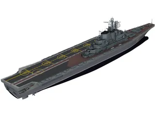 Kiev Russian Aircraft Carrier 3D Model