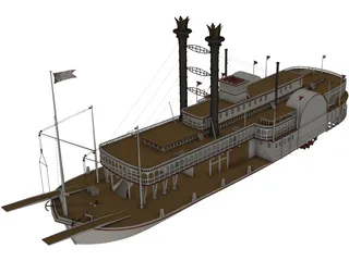 Mississippi Queen 3D Model